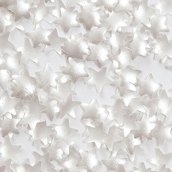 Silver Stars Edible Accents