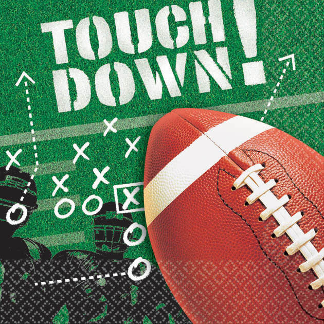 Football Frenzy Beverage Napkins (100ct)