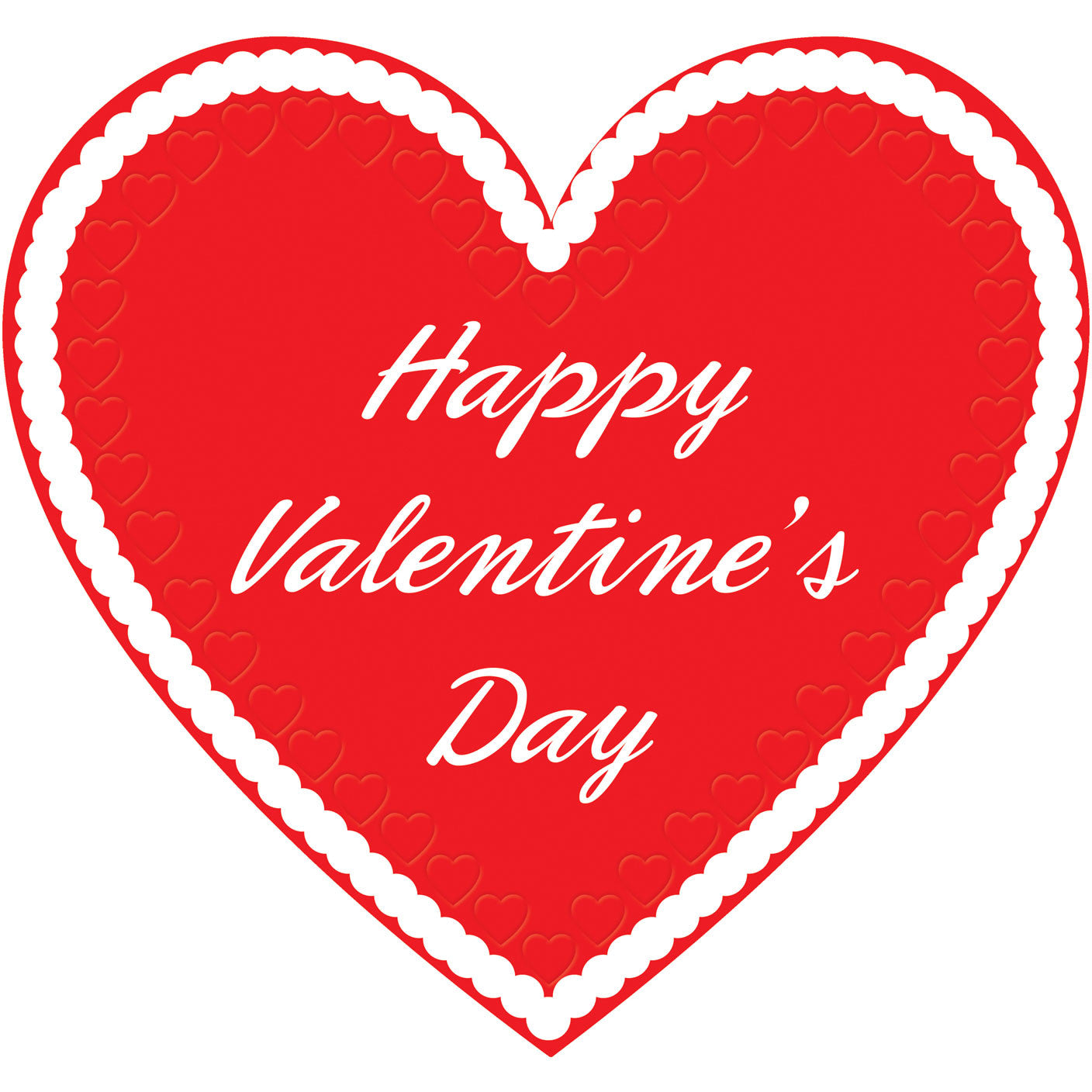 Printed Foil Heart Cutout