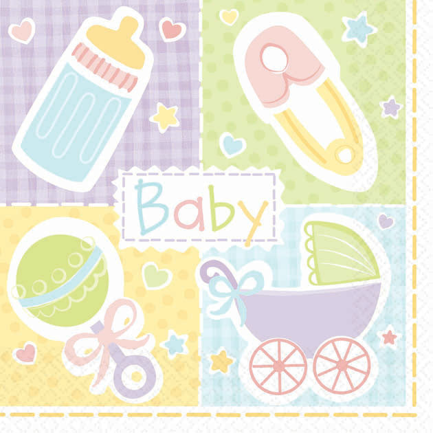 Baby's Nursery Beverage Napkins (16ct)