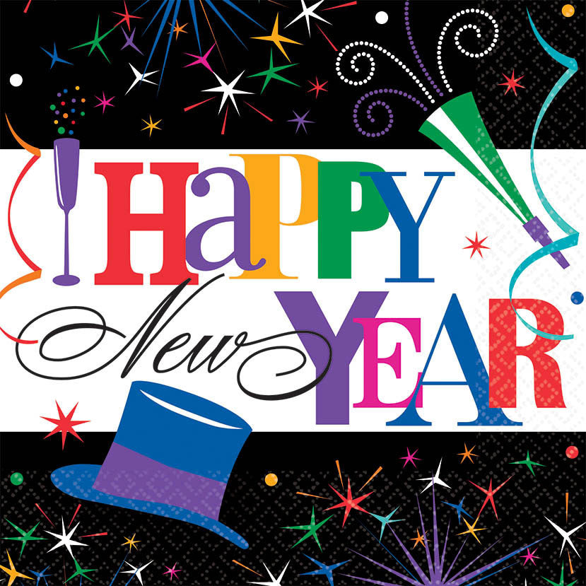 Ring In The New Year Luncheon Napkins (125ct)