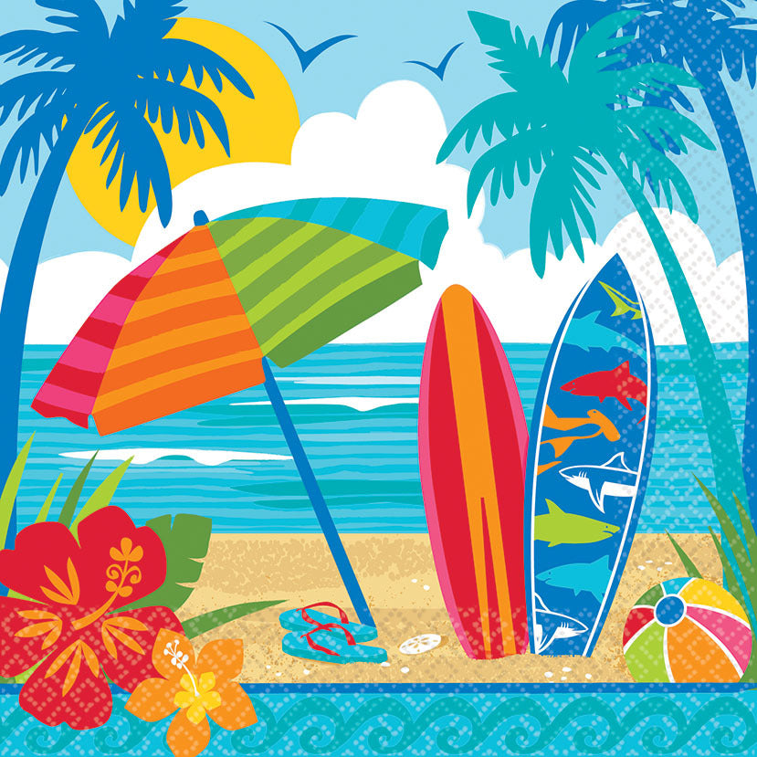 Sun and Surf Luncheon Napkins (36 ct)