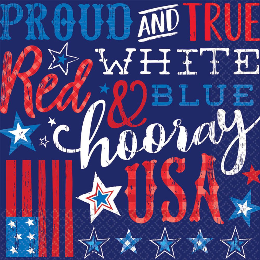 Proud & True Luncheon Napkins (36 ct)