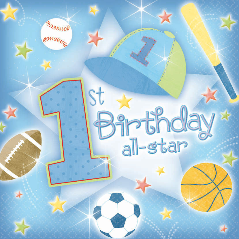 1st Birthday All-Star Luncheon Napkins (36ct)