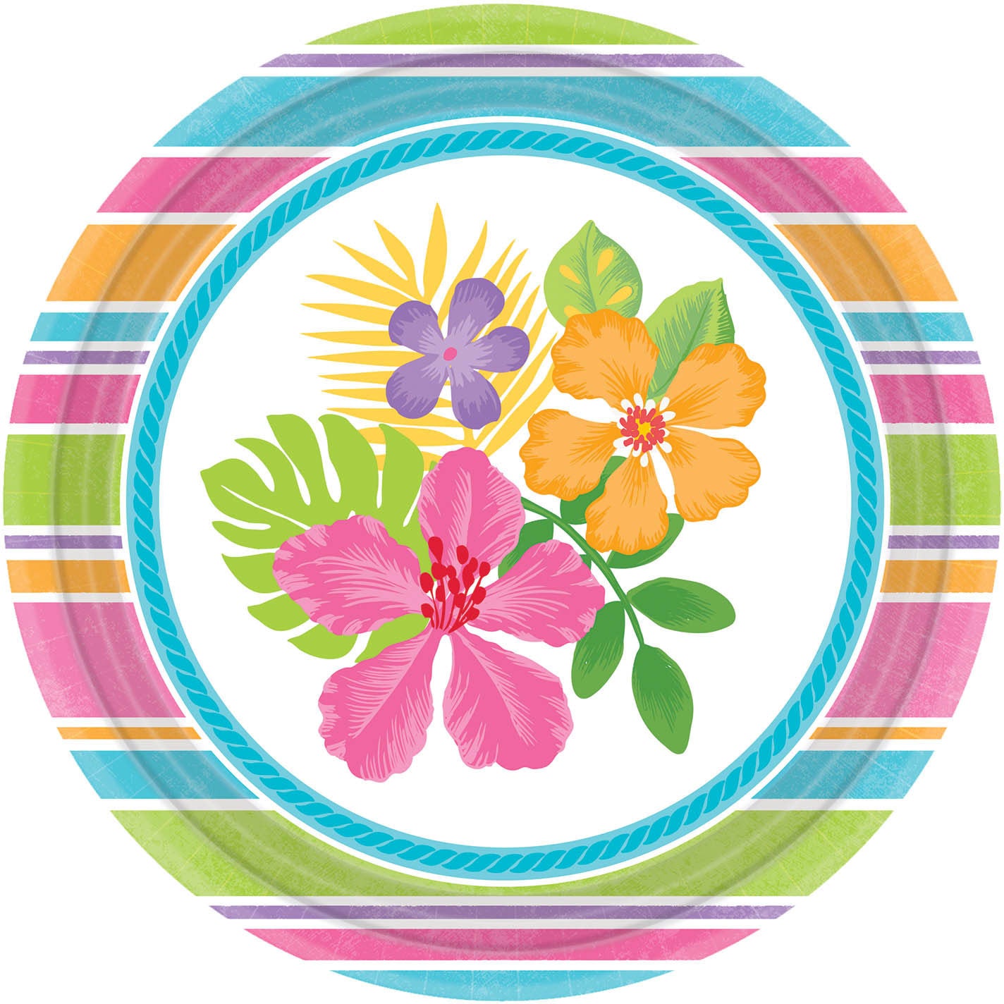 Sophisticated Hibiscus Banquet Plates (18ct)