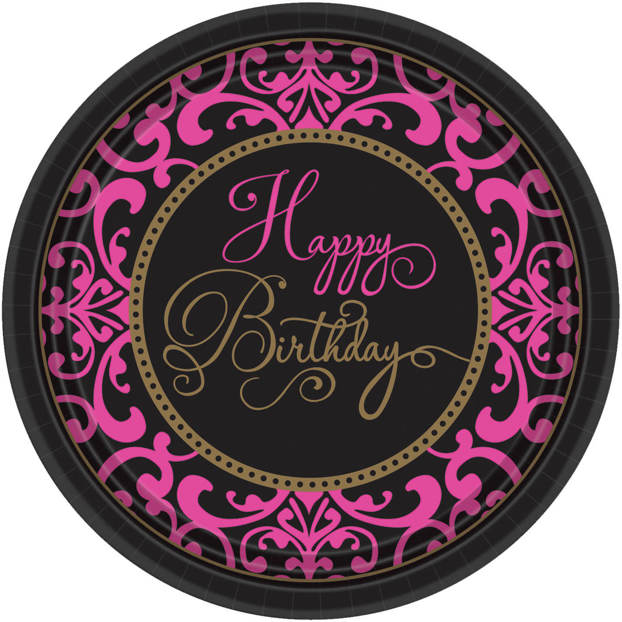 Born To Be Fabulous Square Paper Banquet Plates (18 ct)