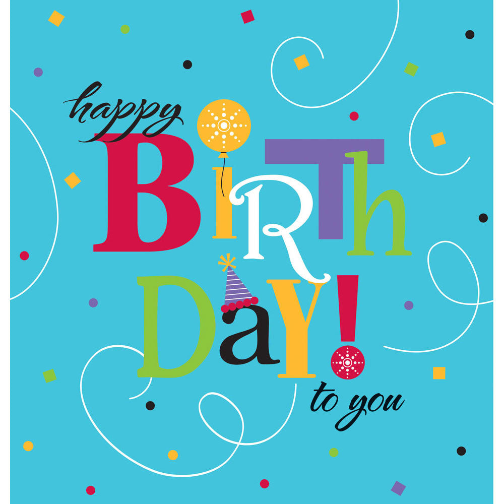Happy Birthday to You Plastic Tablecover