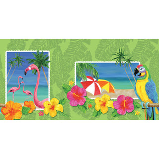 Tropical Vacation Plastic Tablecover