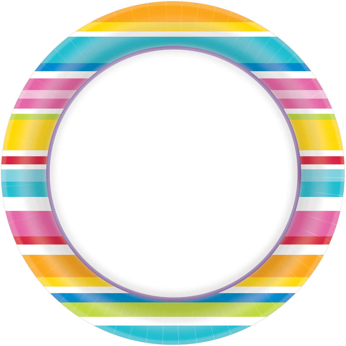 Multi Stripe Banquet Plates (40ct)