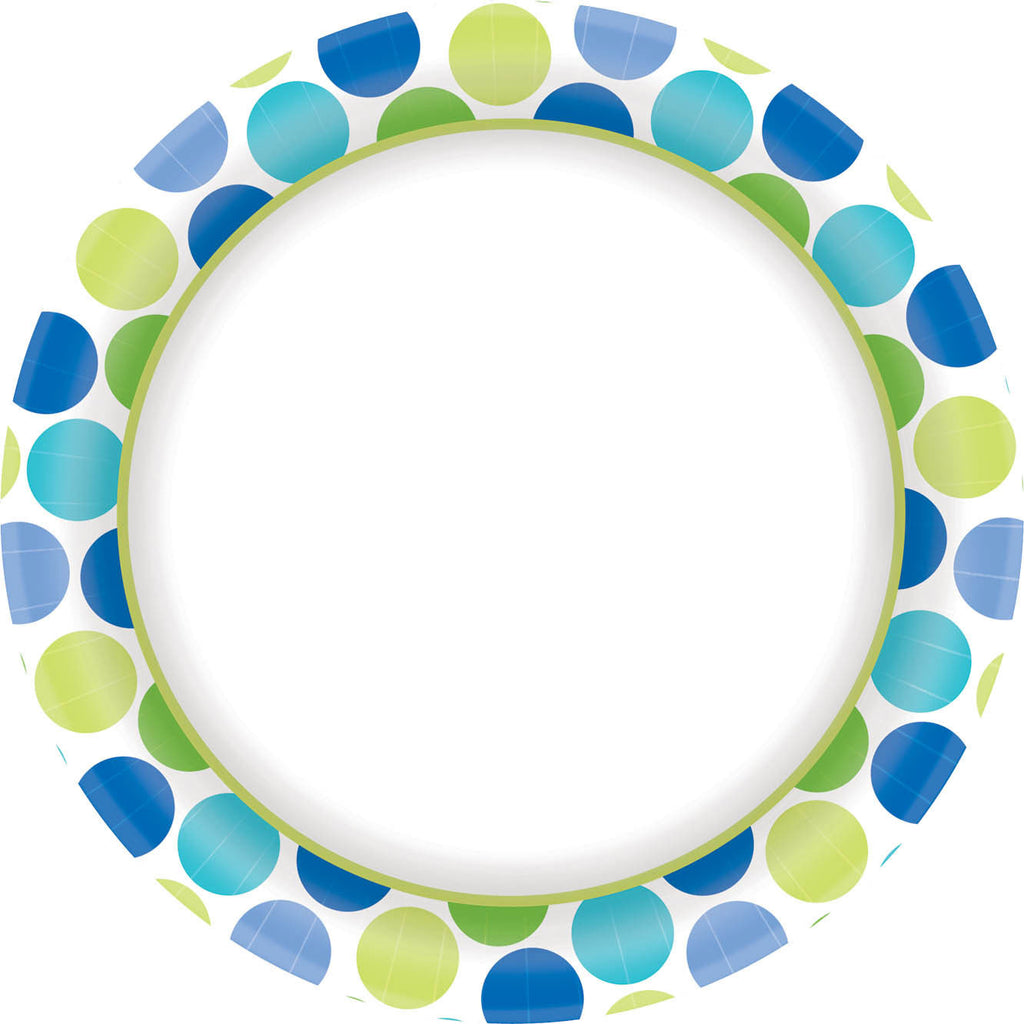 Cool Dots Banquet Plates (40ct)