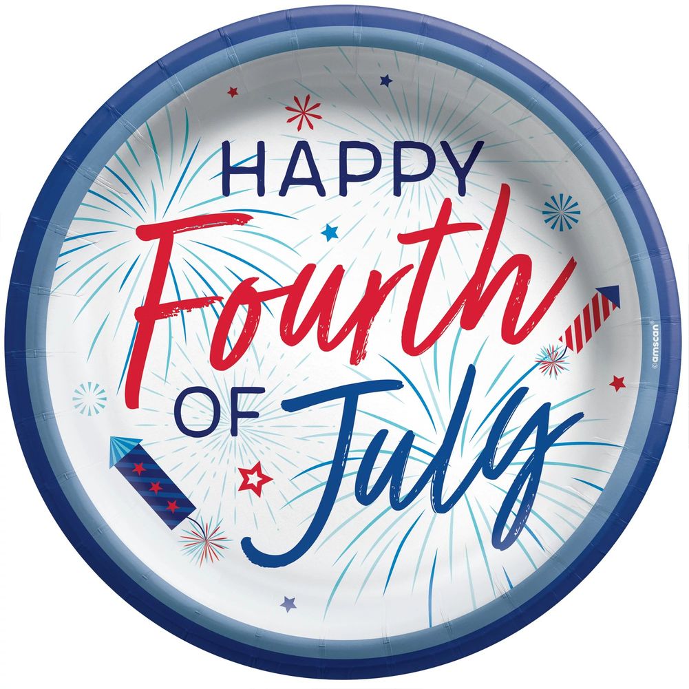 Patriotic Celebration Banquet Plates, 20ct