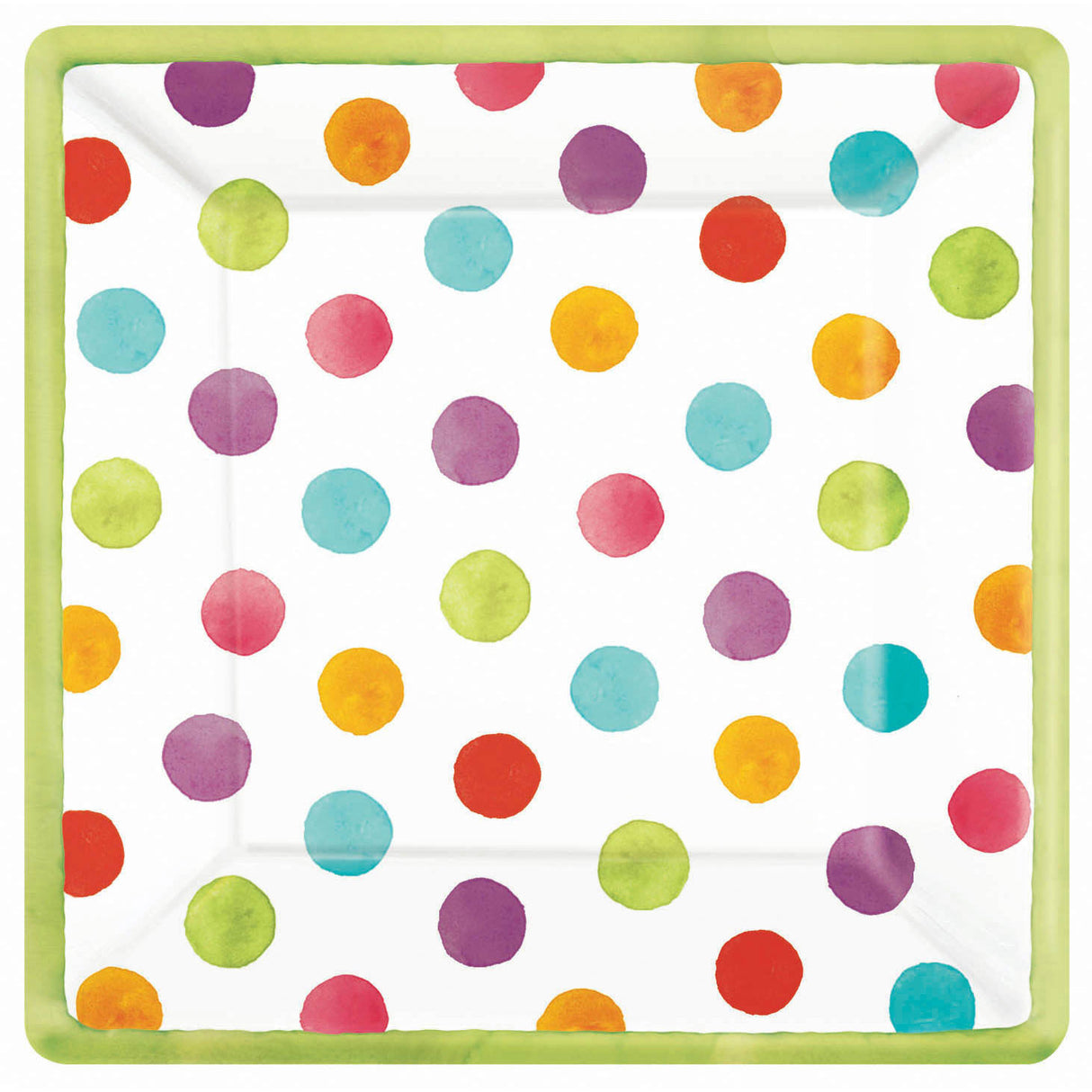 Watercolor Dots Banquet Plates (18ct)