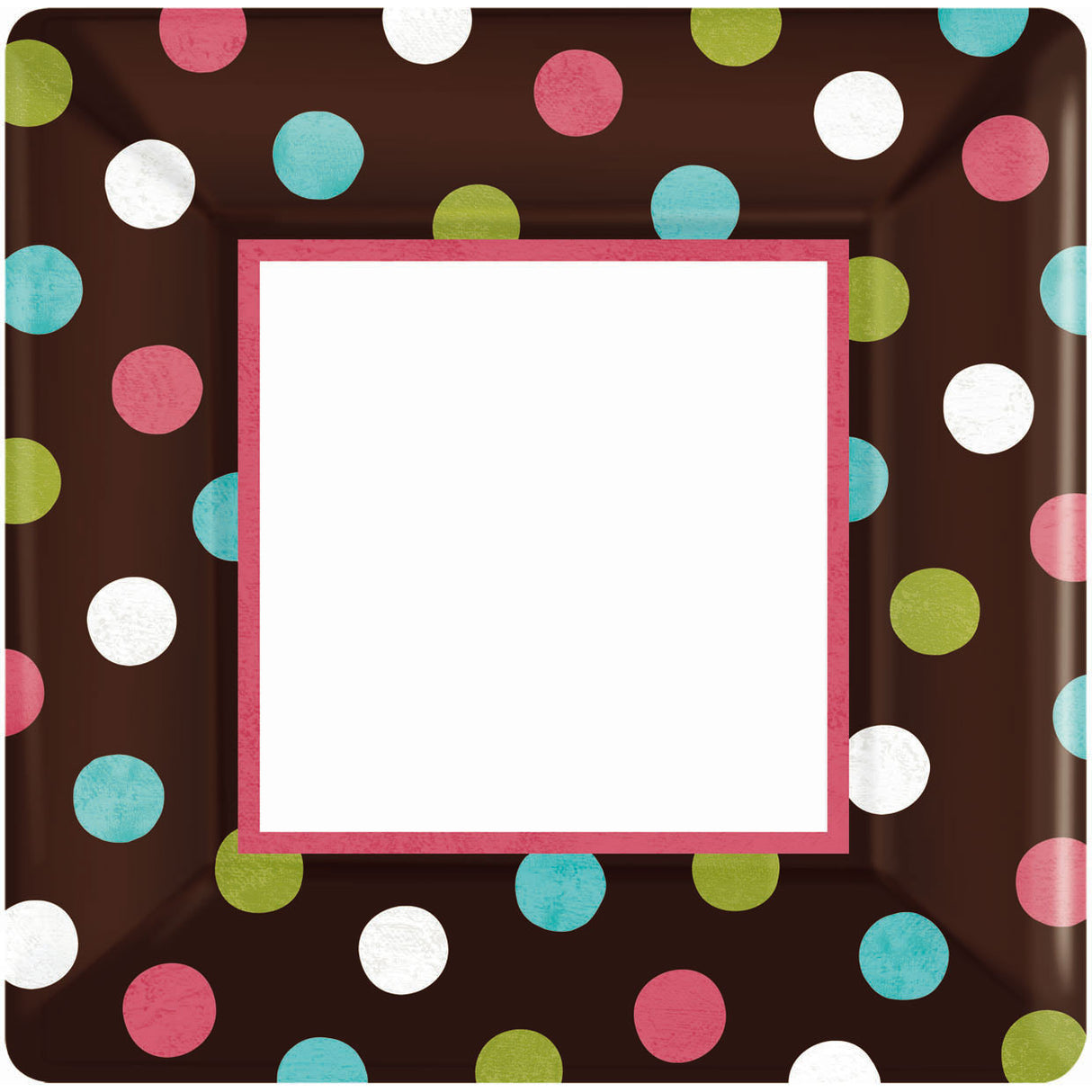 Warm Polka Dot Banquet Plates (18ct)