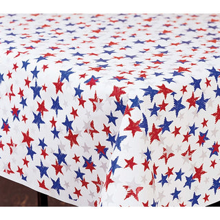 Stars All Around Rectangle Plastic Tablecover