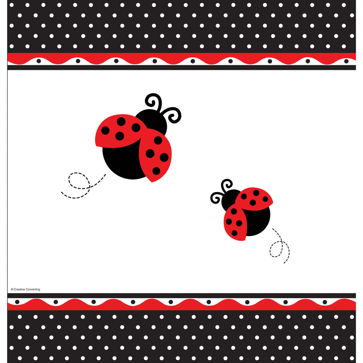 Ladybug Fancy Plastic Tablecover