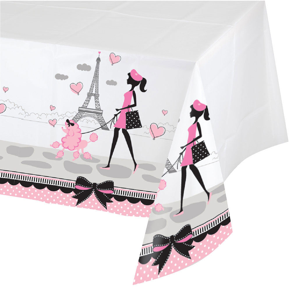 Party in Paris Plastic Tablecover