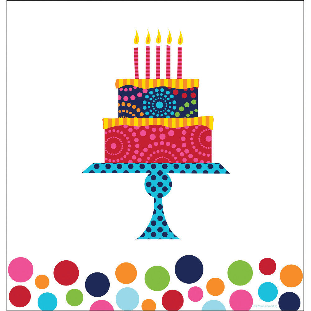 Birthday Cake Stand Plastic Tablecover
