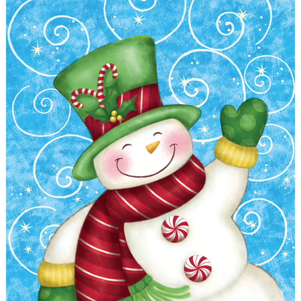 Wintertime Greetings Plastic Tablecover