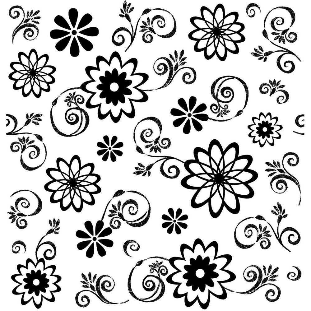 Cosmic Flowers Plastic Tablecover