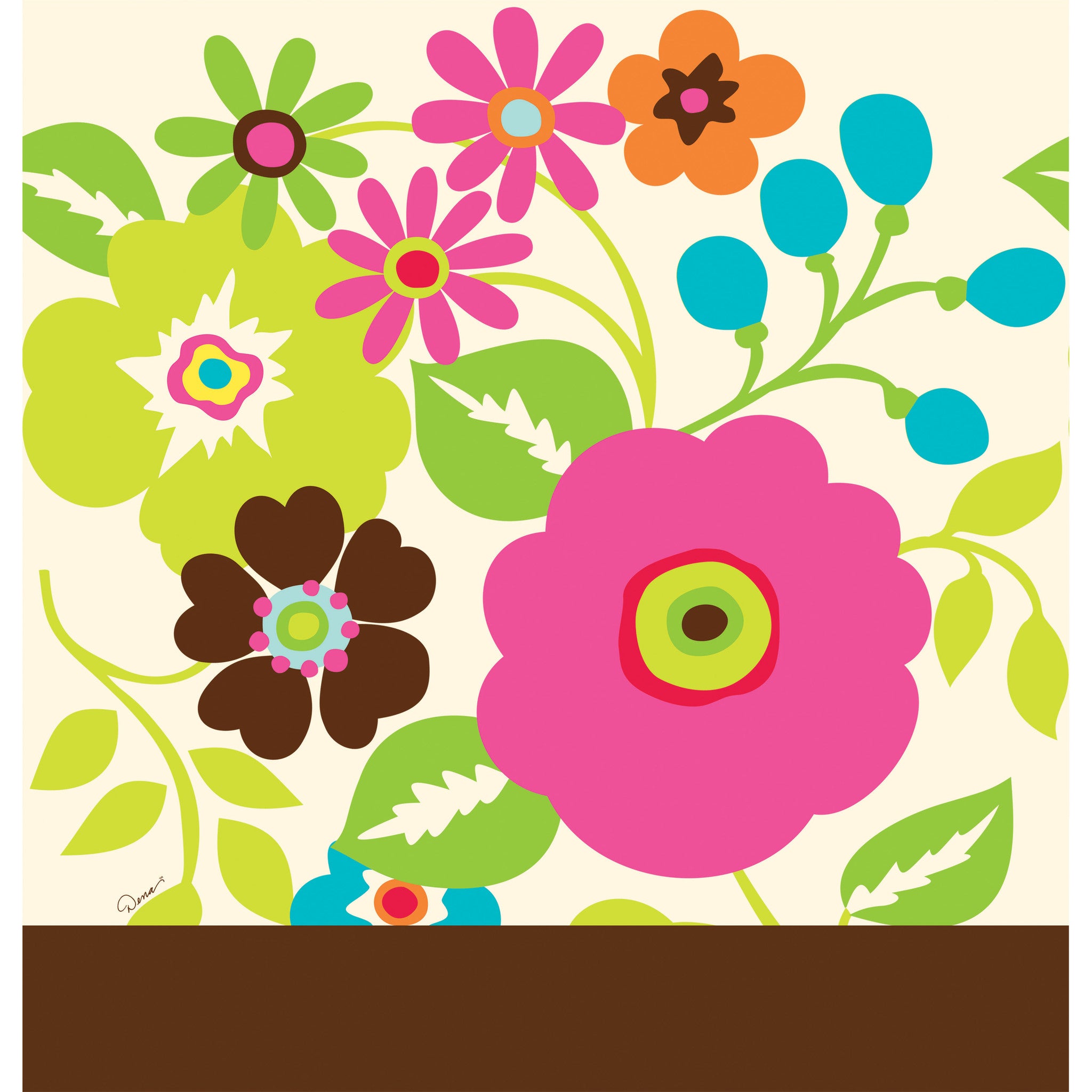 Rachel's Garden Plastic Table Cover