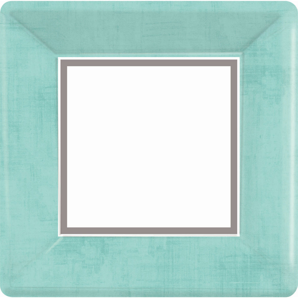 Turquoise Border Banquet Plates (18ct)