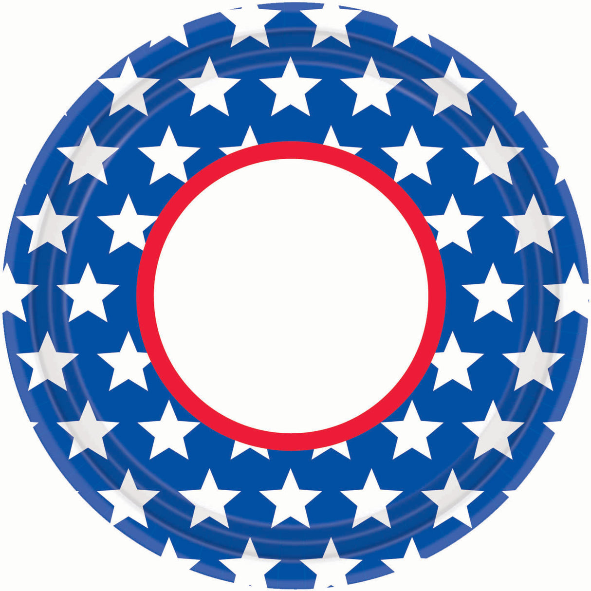 Patriotic Stars Round Platter