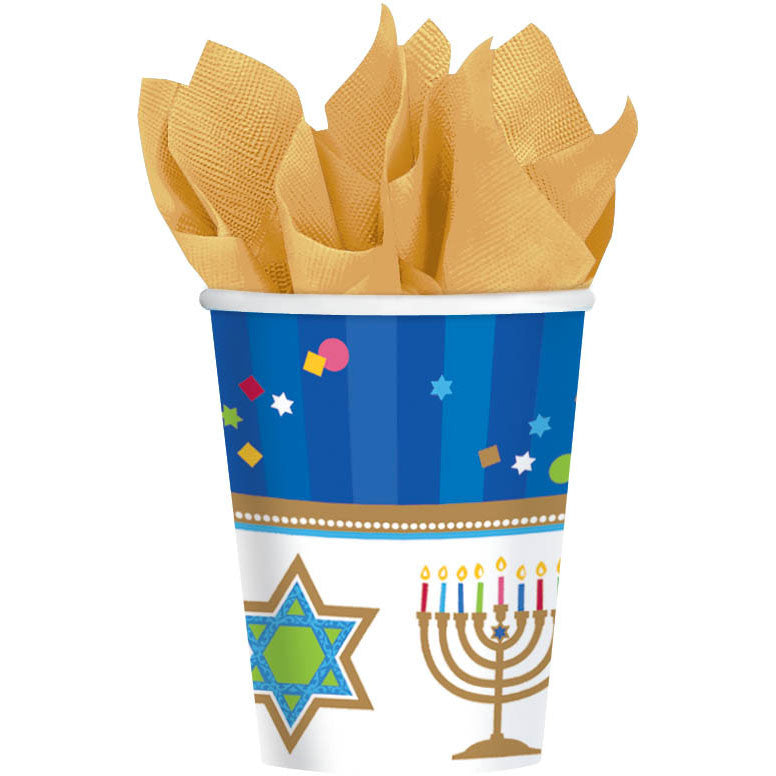 Hanukkah Celebrations 9oz Paper Cups (18ct)