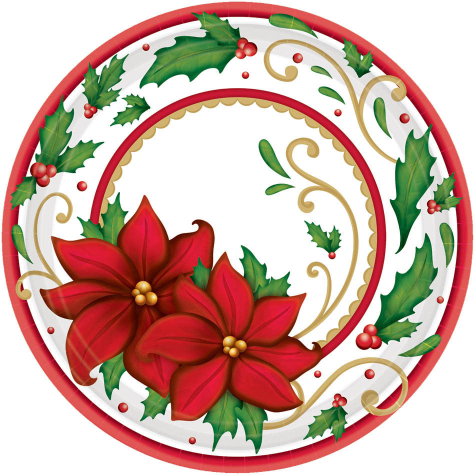 Winter Botanical Dessert Plates (60ct)