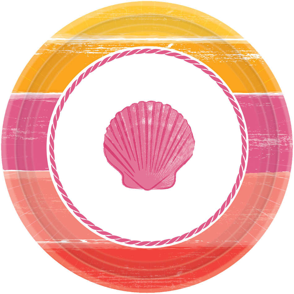 Summer Shells Dessert Plates (18ct)