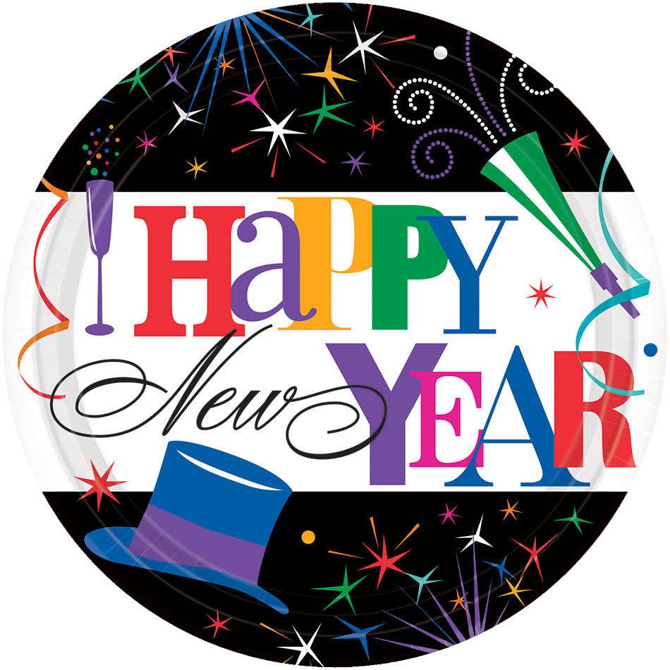 Ring In The New Year Dessert Plates (60ct)