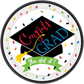 Congrats Grad You Did It Paper Dessert Plates (60 ct)