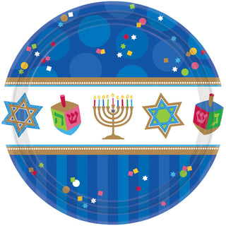 Hanukkah Celebration Dessert Plates (18ct)
