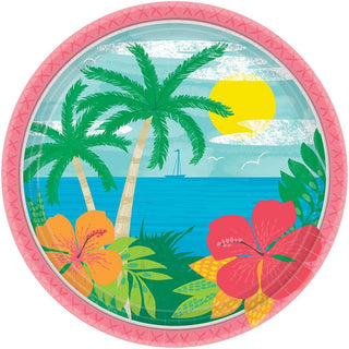 Summer Vibes Paper Dinner Plates (60 ct)