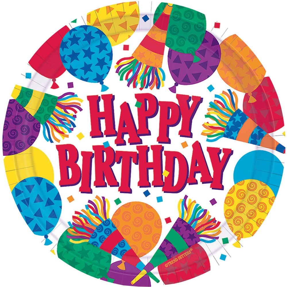 Birthday Horns Dinner Plates (8ct)