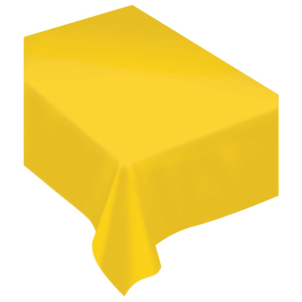 Yellow Sunshine Plastic Rectangle Tablecover