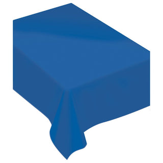 Bright Royal Blue Plastic Rectangle Tablecover