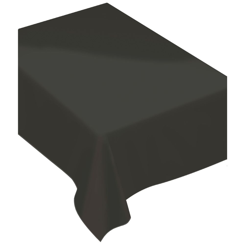 Jet Black Plastic Rectangle Tablecover