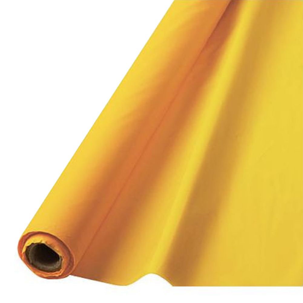 Yellow Sunshine Plastic Table Roll 40"X 100'