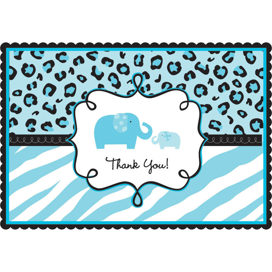 Sweet Safari Boy Thank You Notes