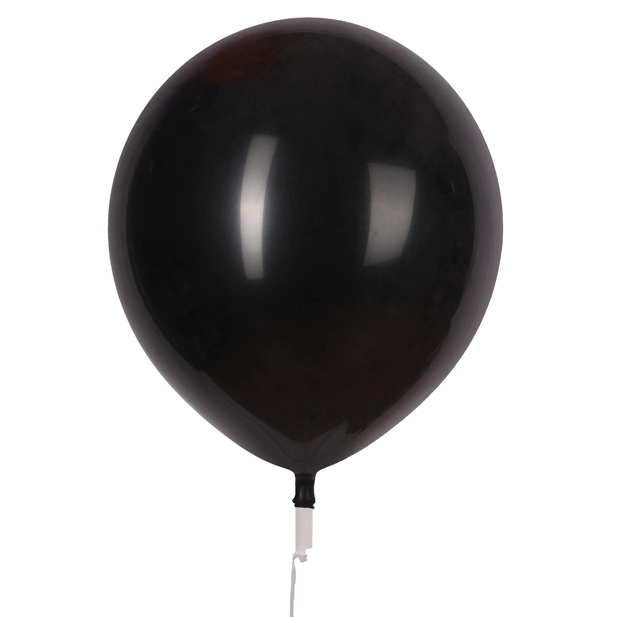 17" Valve and Ribbon Black Balloons (50ct)