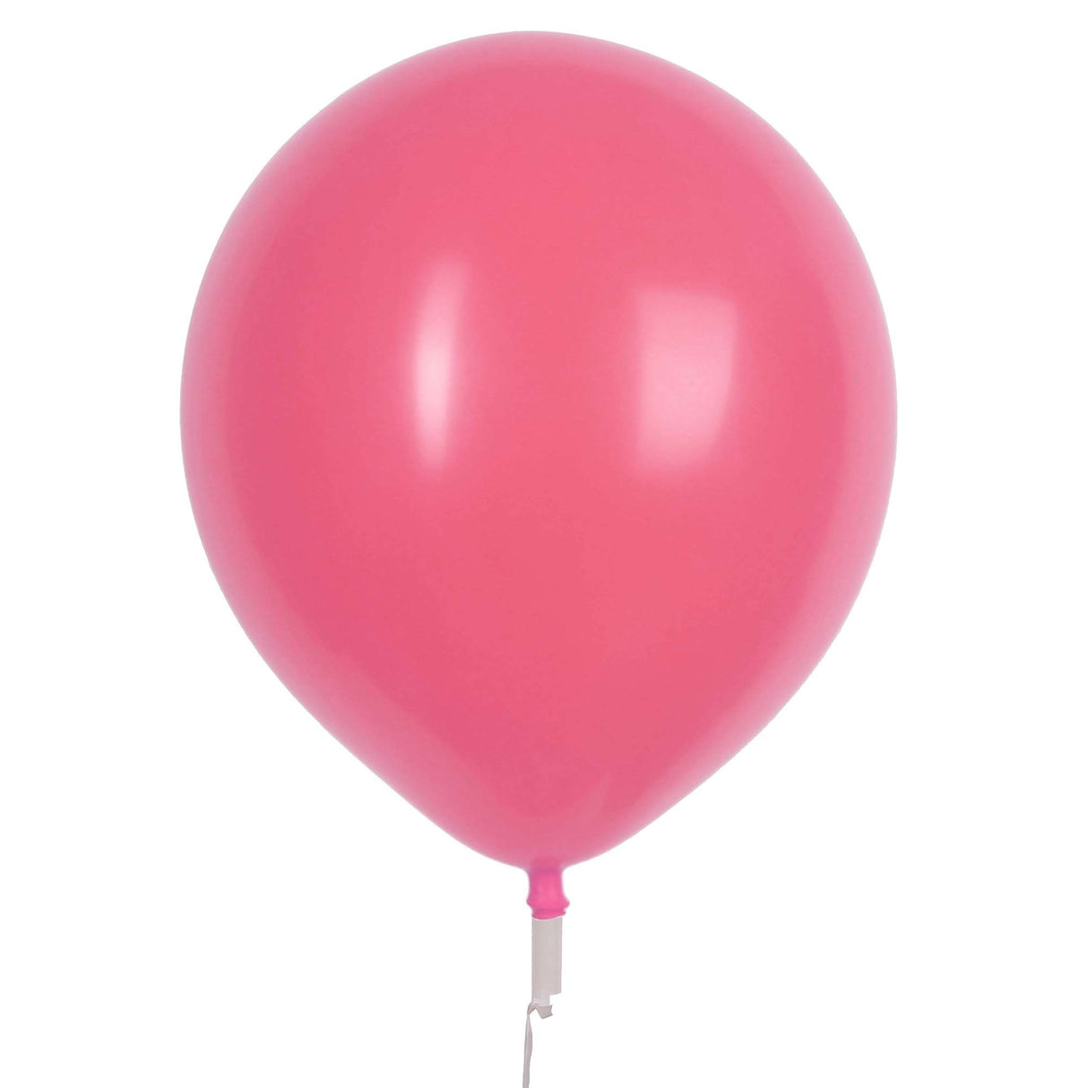 17" Valve and Ribbon Standard Pink Balloons (50ct)