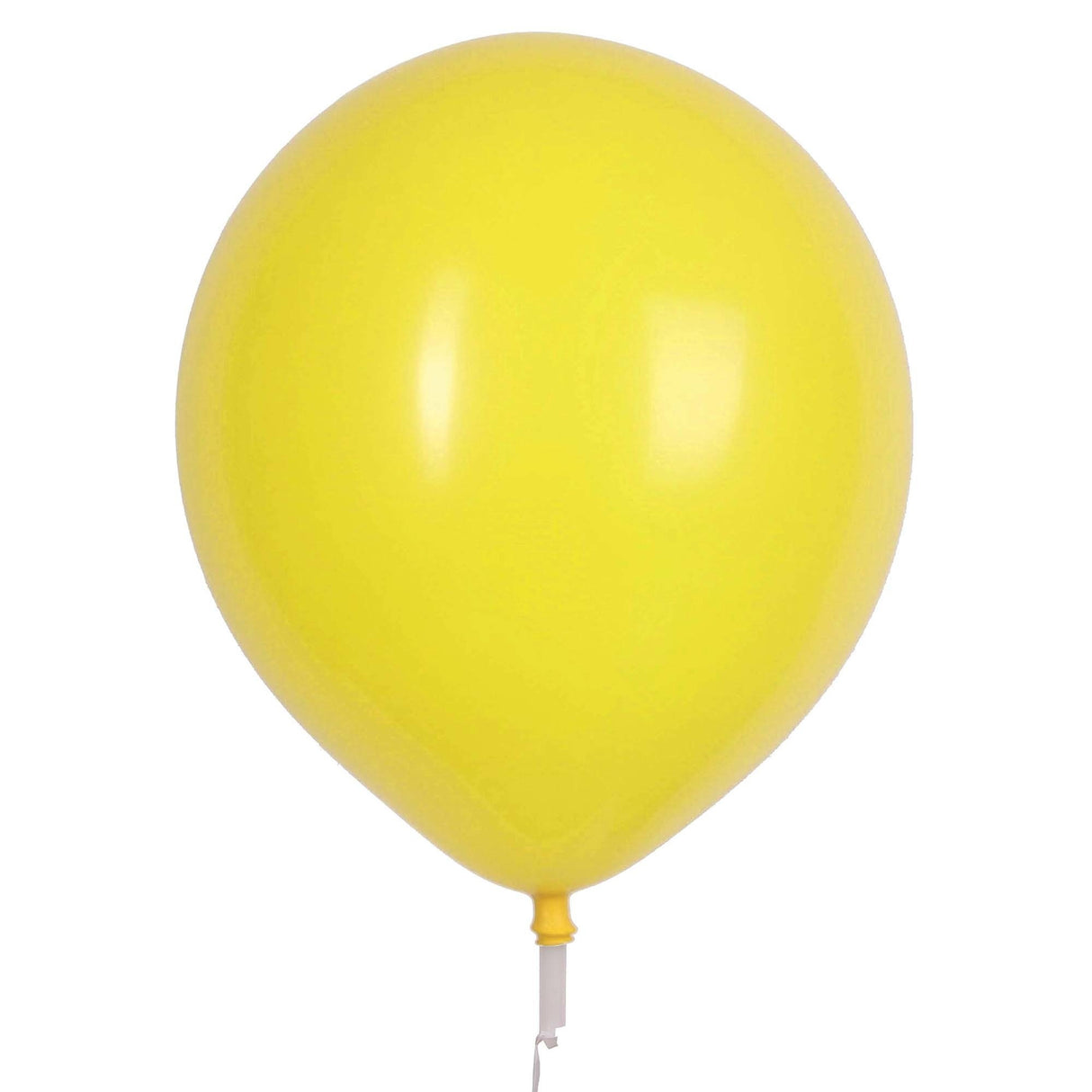 17" Valve and Ribbon Standard Yellow Balloons (50ct)