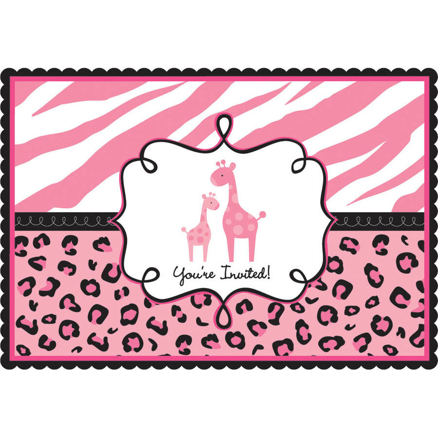 Sweet Safari Girl Invitations