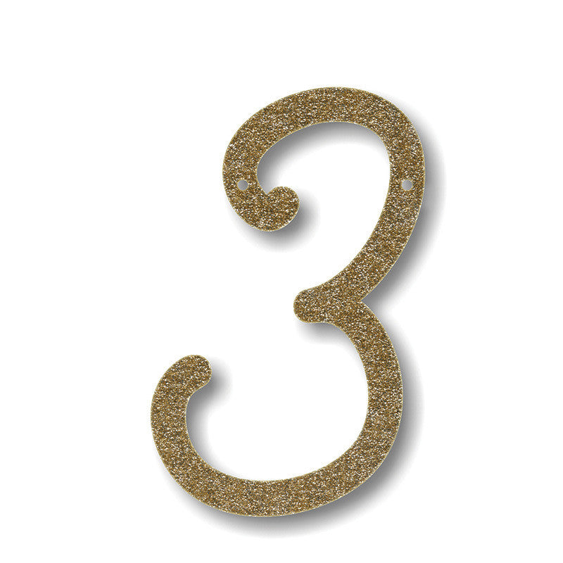 Gold Glitter Acrylic Bunting 3