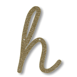 Gold Glitter Acrylic Bunting H