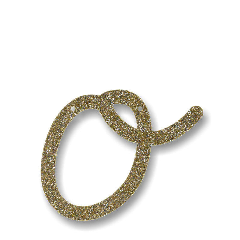 Gold Glitter Acrylic Bunting O