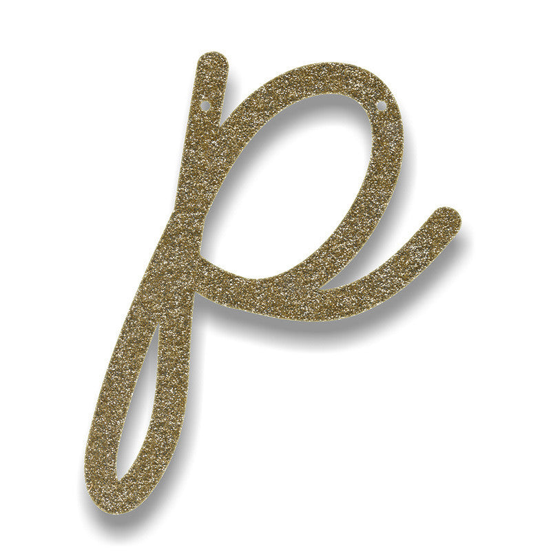 Gold Glitter Acrylic Bunting P