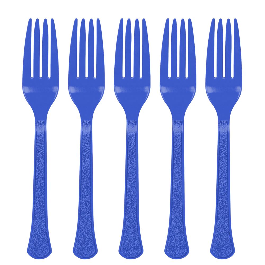 Bright Royal Blue Heavy Weight Forks (20ct)