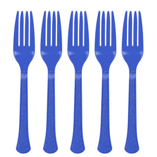 Bright Royal Blue Heavy Weight Forks (20ct)