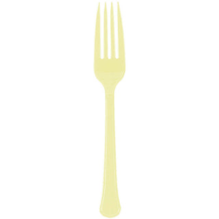 Light Yellow Heavy Weight Premium Fork 20 ct
